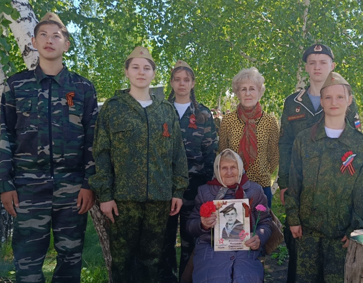 Встреча с тружеником тыла Великой Отечественной войны.